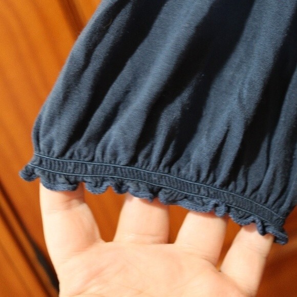 Max Studio Slate Blue Off Shoulder Smocked Midi Dress Large - Picture 3 of 11